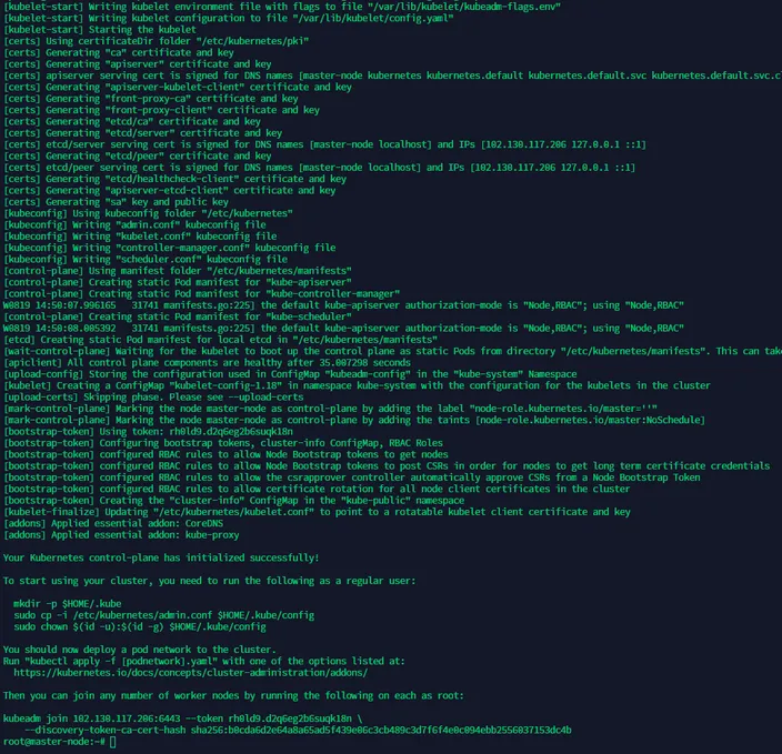command output