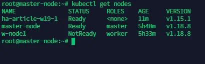 terminal output