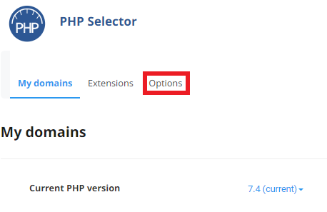Navigating to the PHP Selector in cPanel